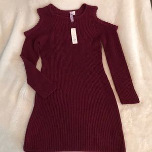 Burgundy dress